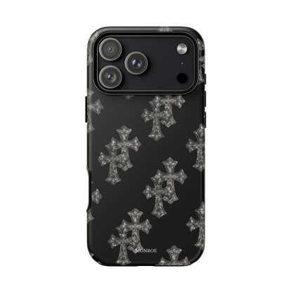 Black Crystal Cross Tough Case