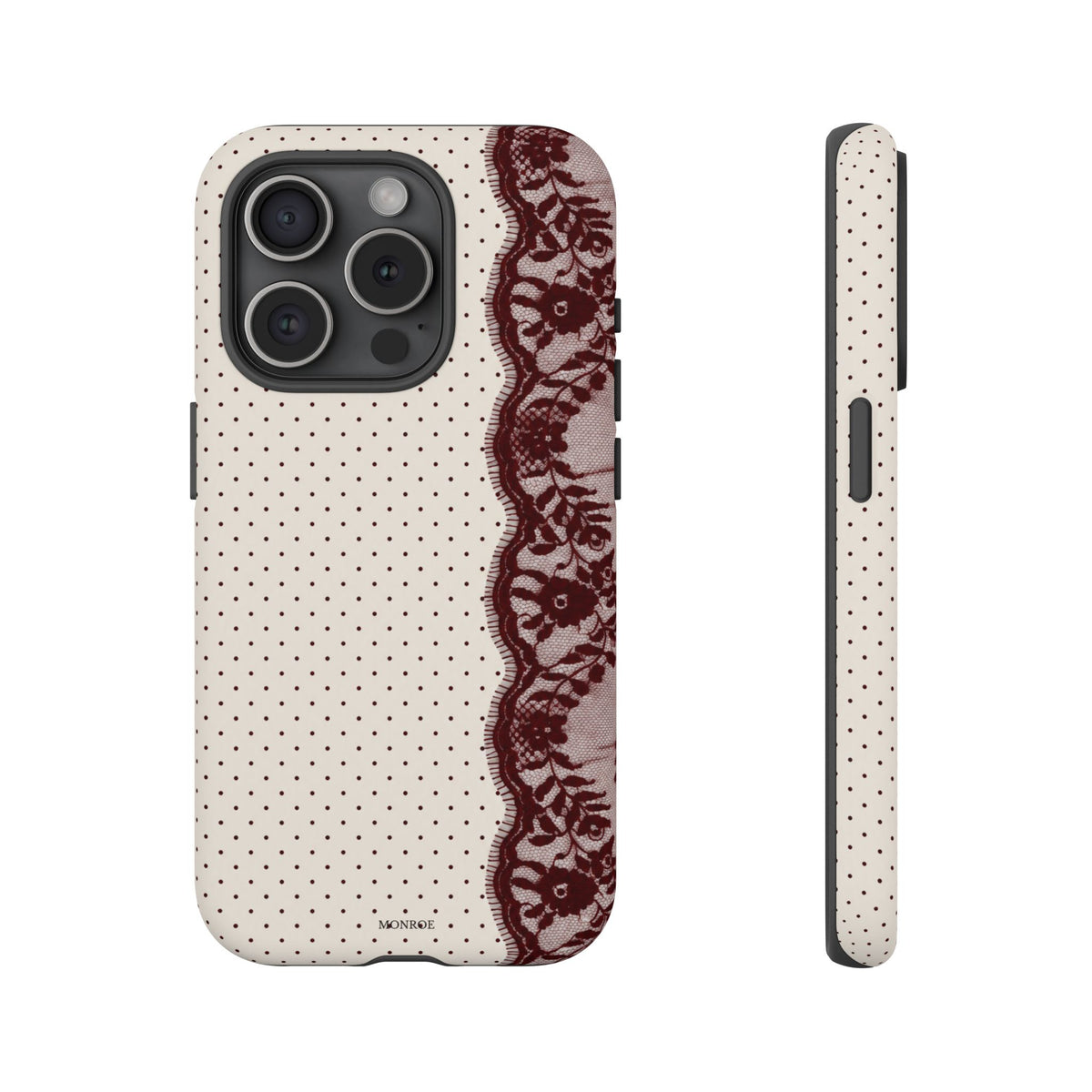 Burgundy Lace Edge Tough Case