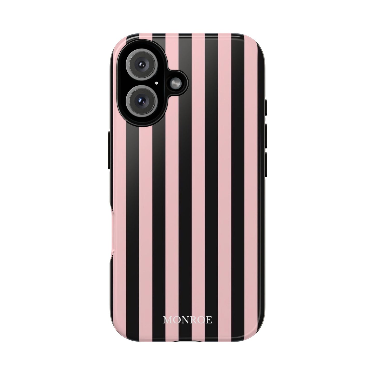 Striped Pink & Black Tough Case