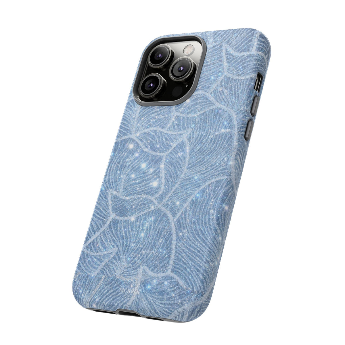 Glacier Blue Floral Tough Case