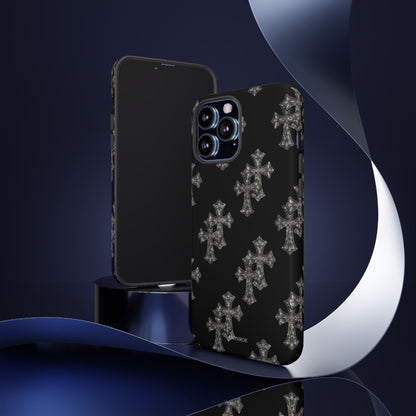 Black Crystal Cross Tough Case