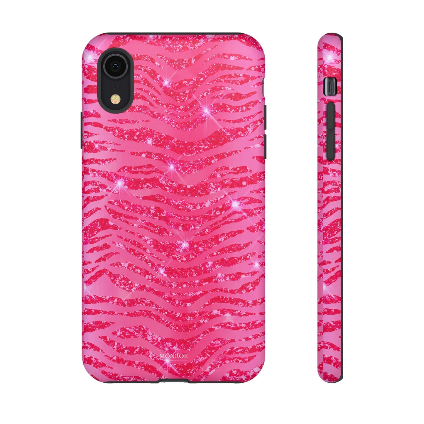 Pink Glitter Zebra Tough Case