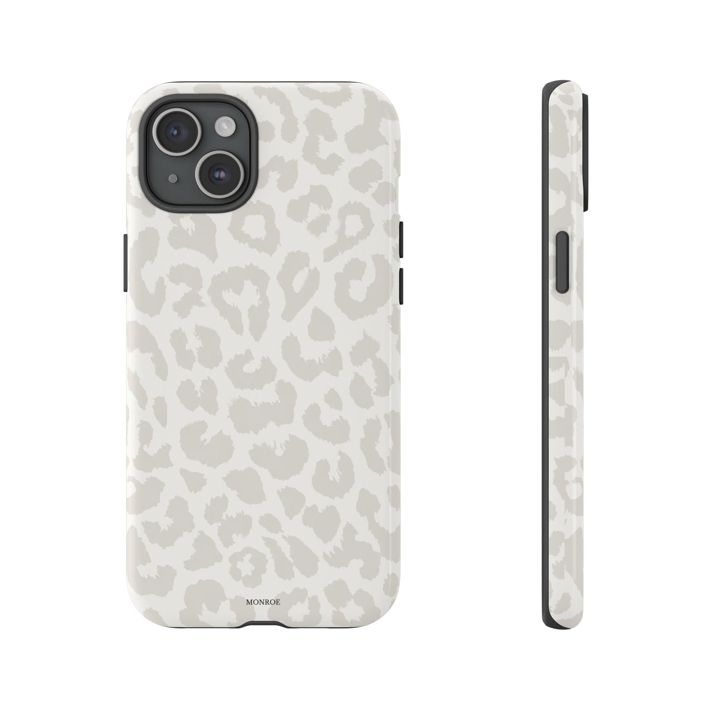 White Leopard Print Tough Case