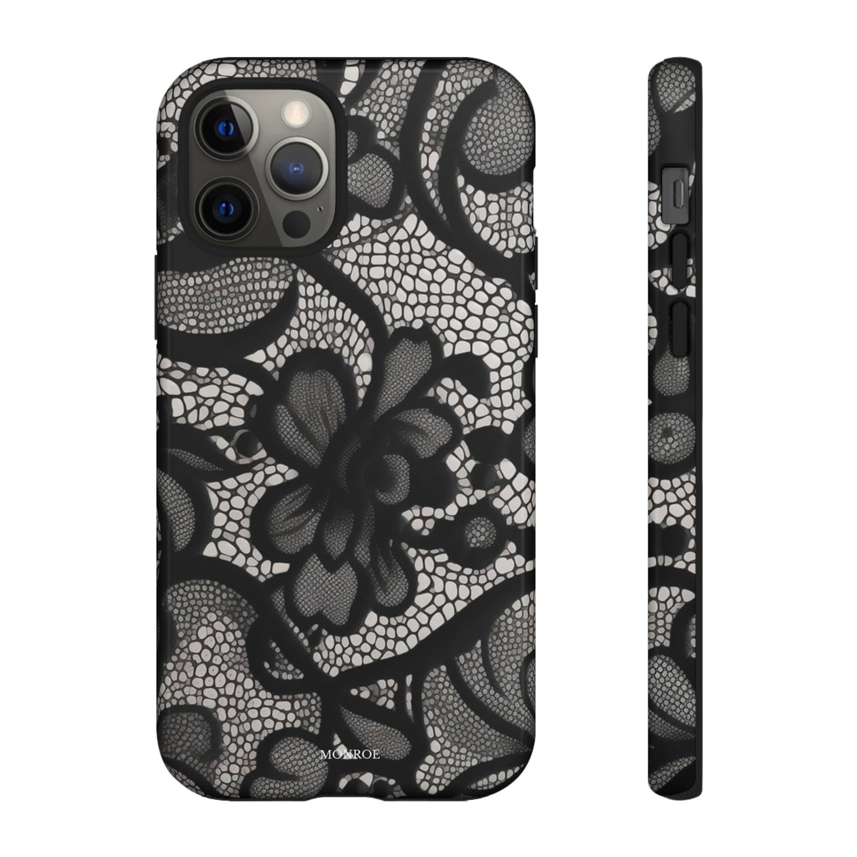 Black Vintage Lace Tough Case
