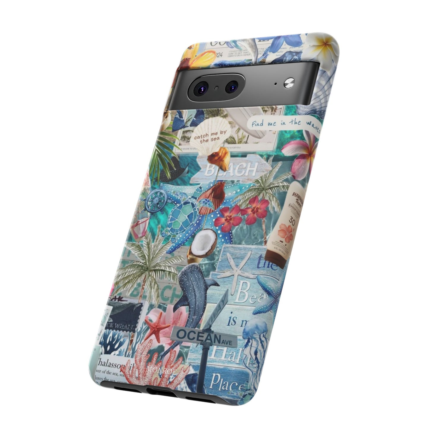 Tropical Beach Collage Tough Case