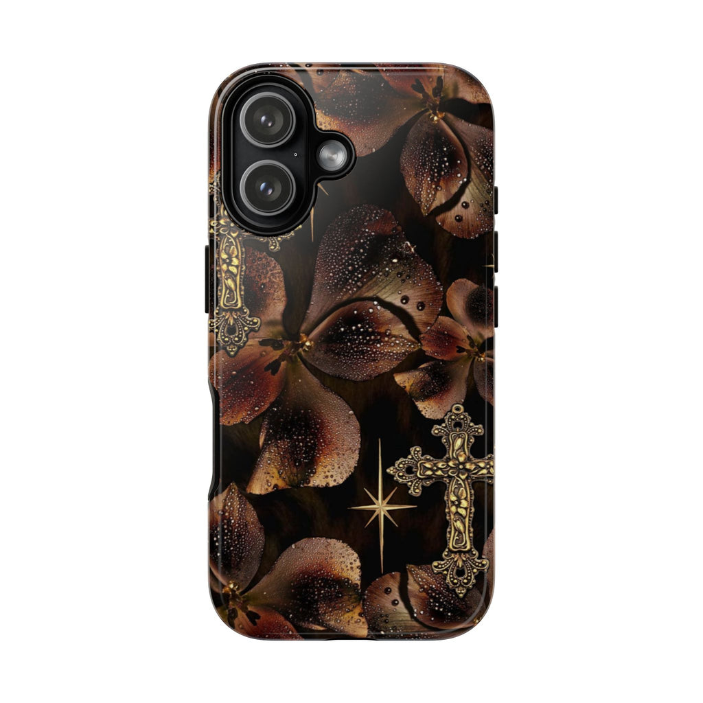 Floral Cross Pattern Tough Case