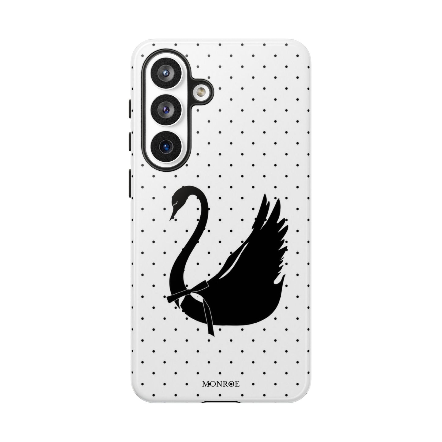 White Swan Polka Dot Tough Case