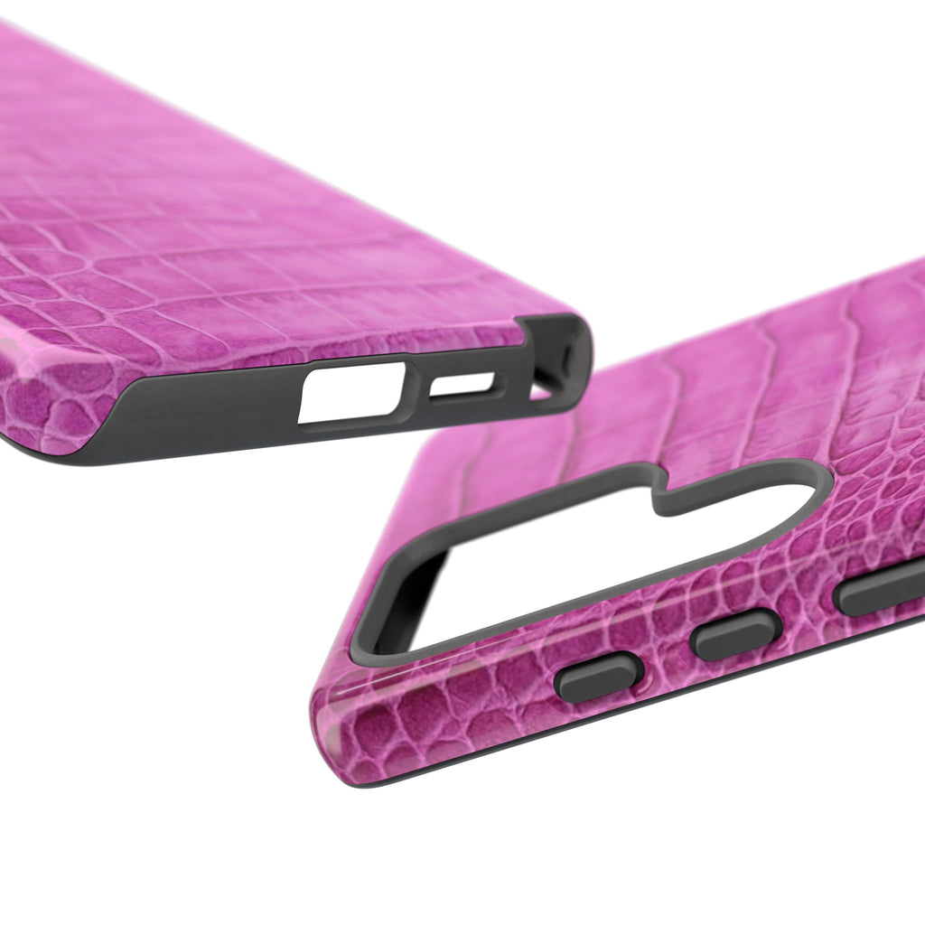 Purple Croc Phone Case