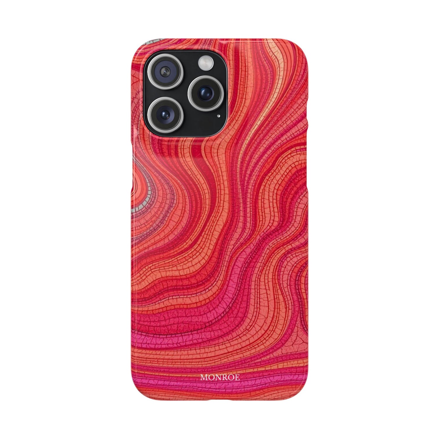 Retro Wavy Red Case