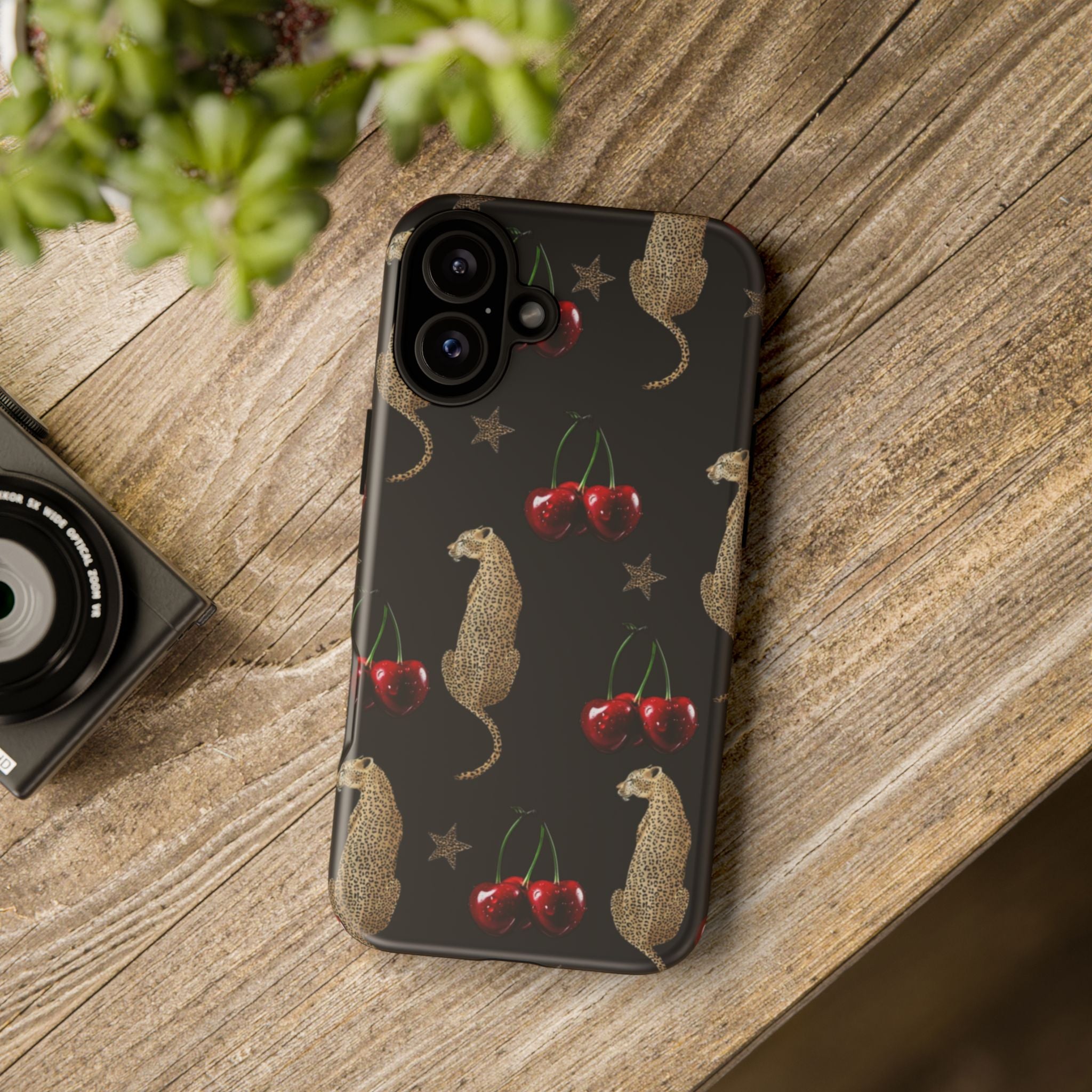Leopards & Cherries Phone Case