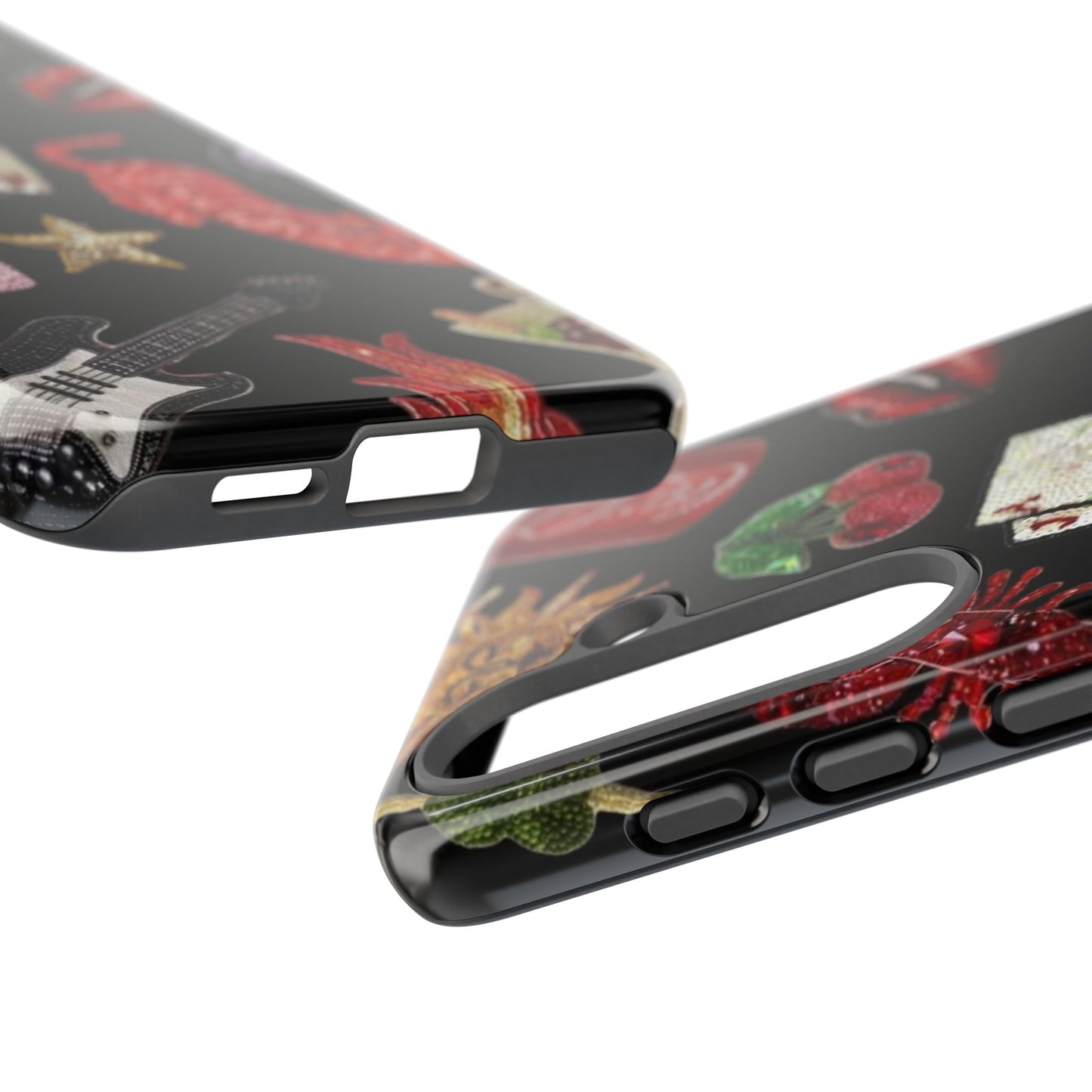 Retro Patch Motif Tough Case