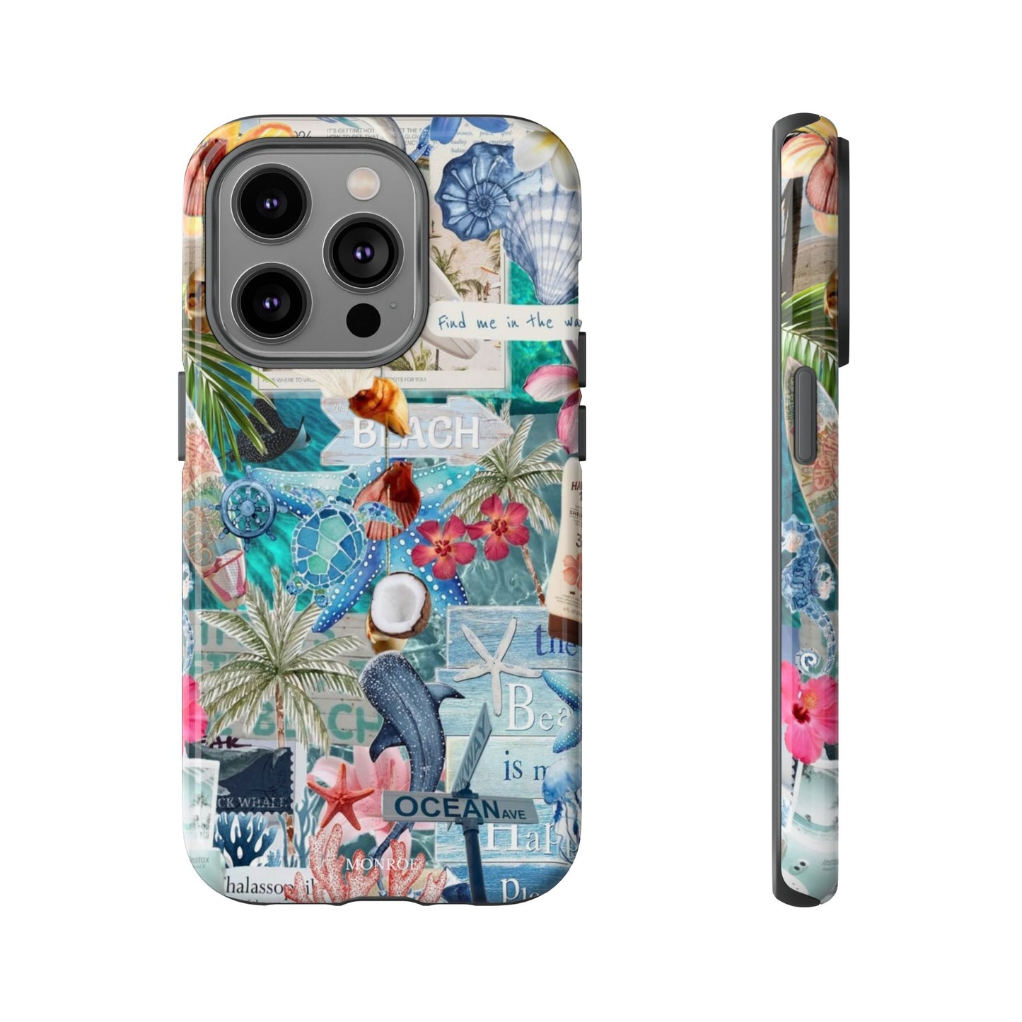Tropical Beach Collage Tough Case