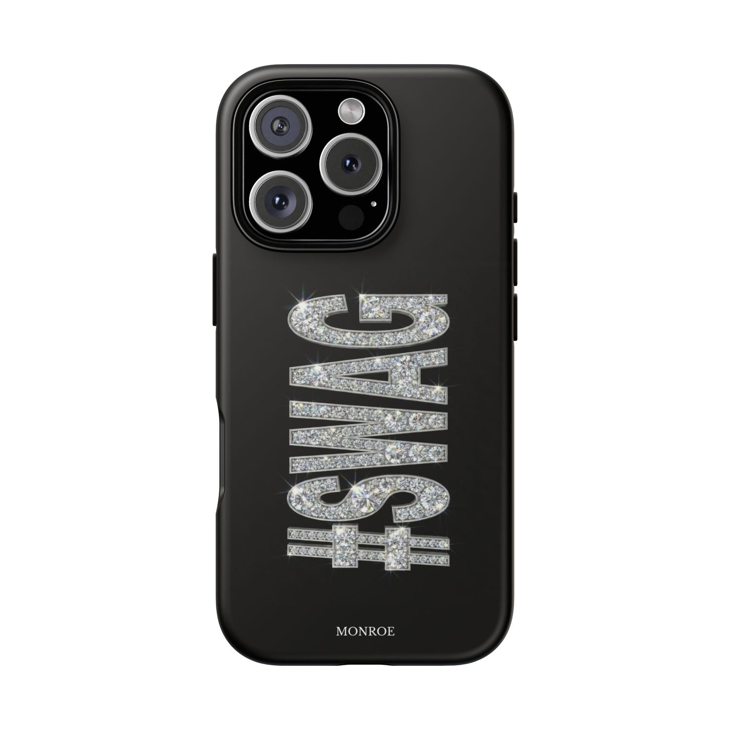 “#SWAG” Black Bling Tough Case