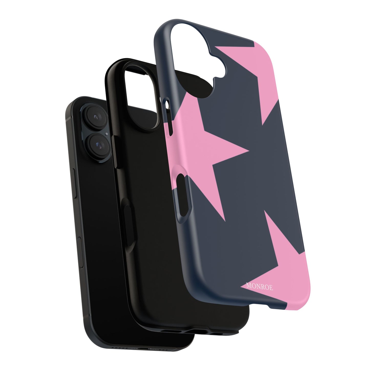 Navy & Pink Star Tough Cover
