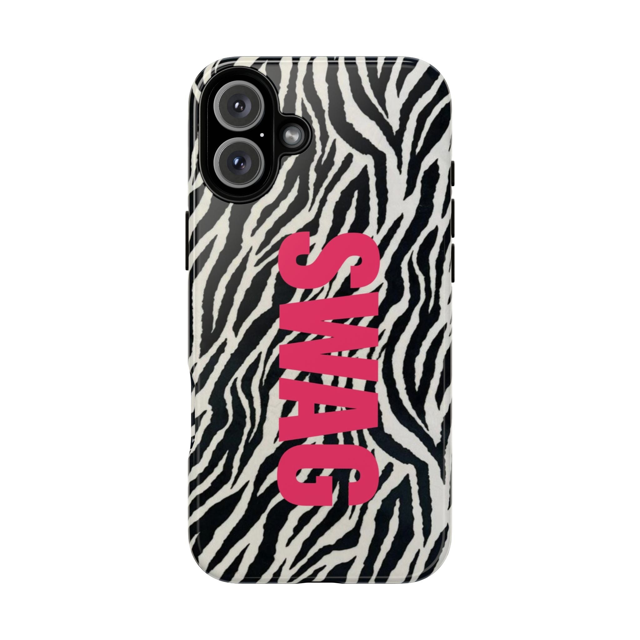 'SWAG' Zebra Print Tough Case