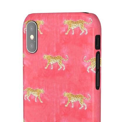 Pink Watercolor Leopard Case