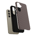 Brown Polka Phone Case
