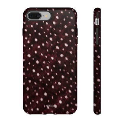 Burgundy Spotted Fur Tough Case