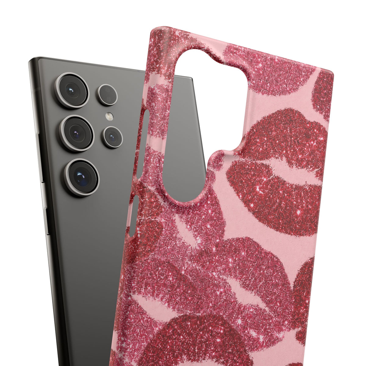 Pink Glitter Kiss Case