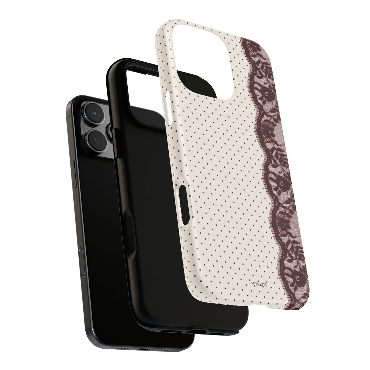 Burgundy Lace Edge Tough Case
