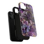 Purple Fleur-de-Lis Floral Tough Phone Case