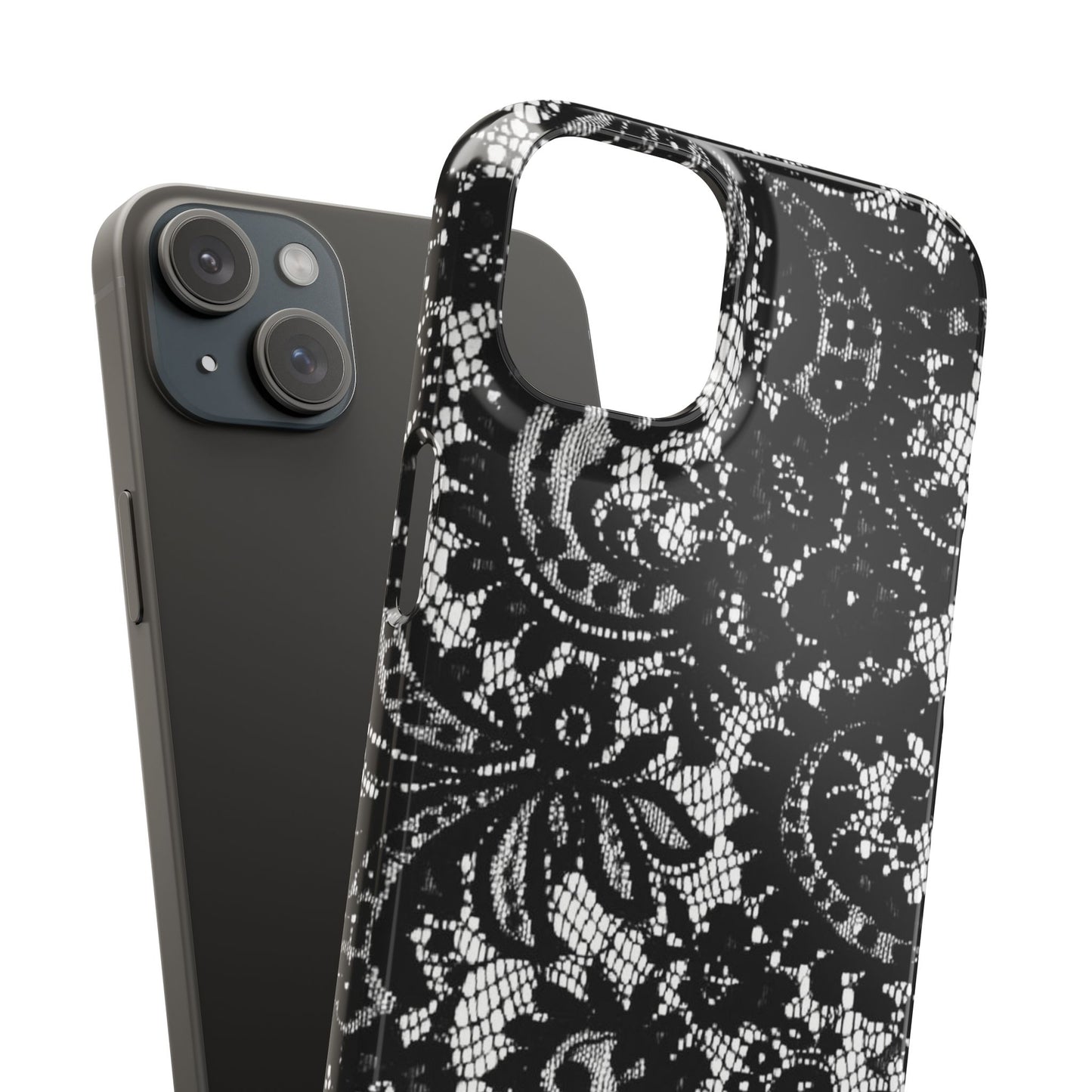Black Lace Elegant Pattern Case