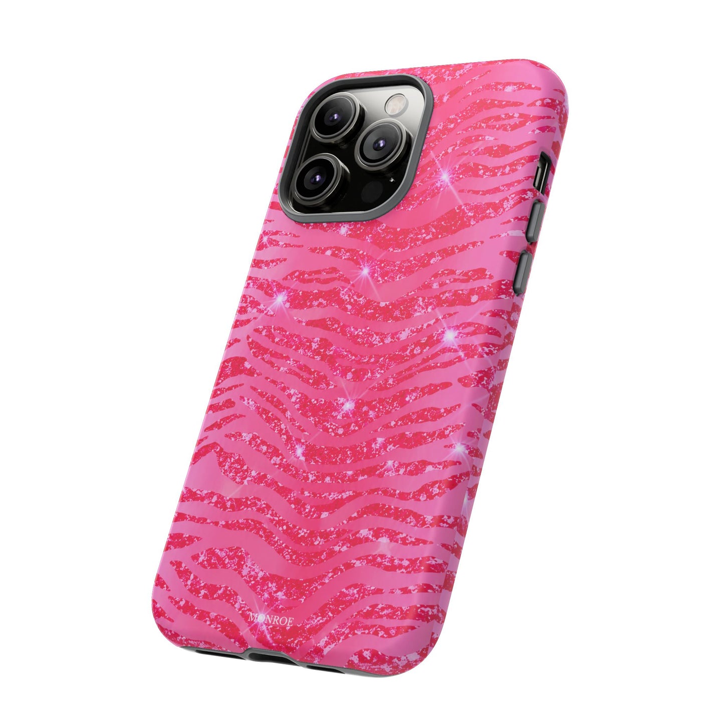 Pink Glitter Zebra Tough Case