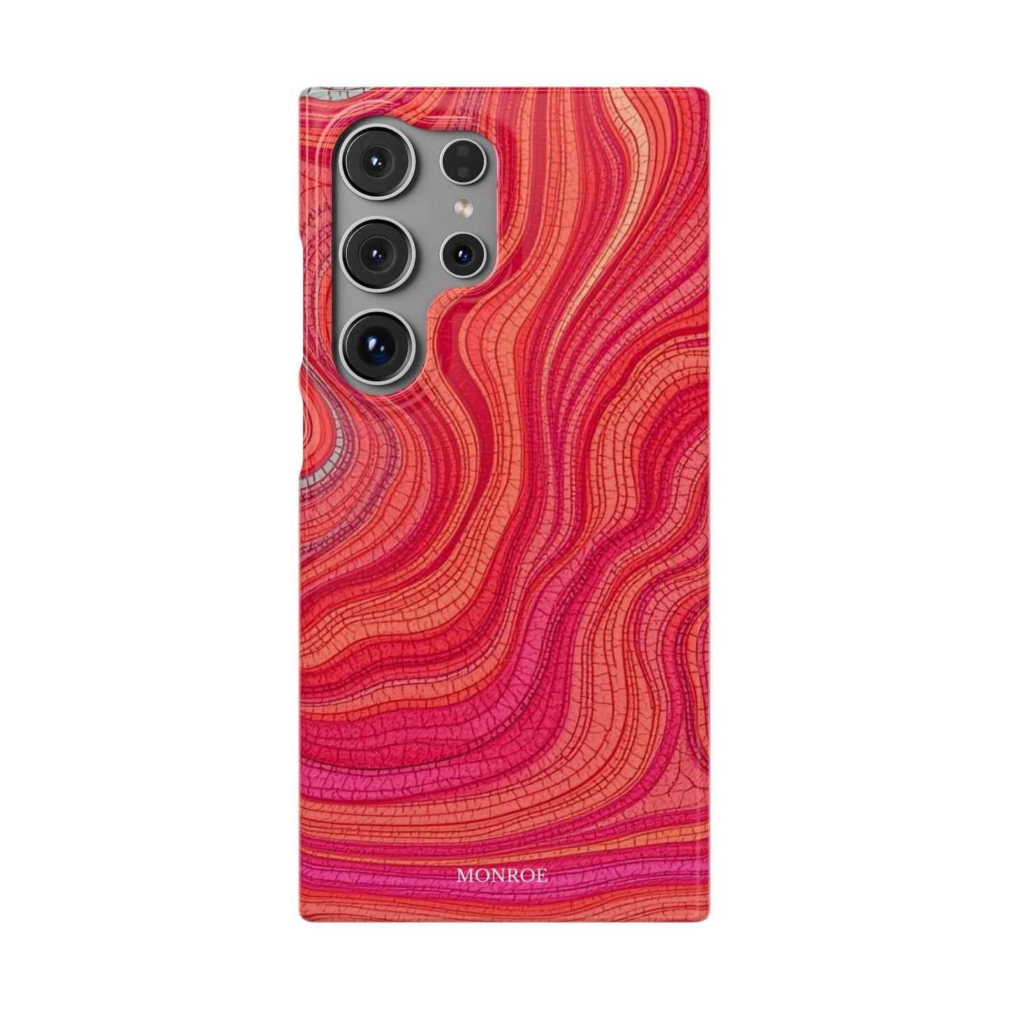 Retro Wavy Red Case