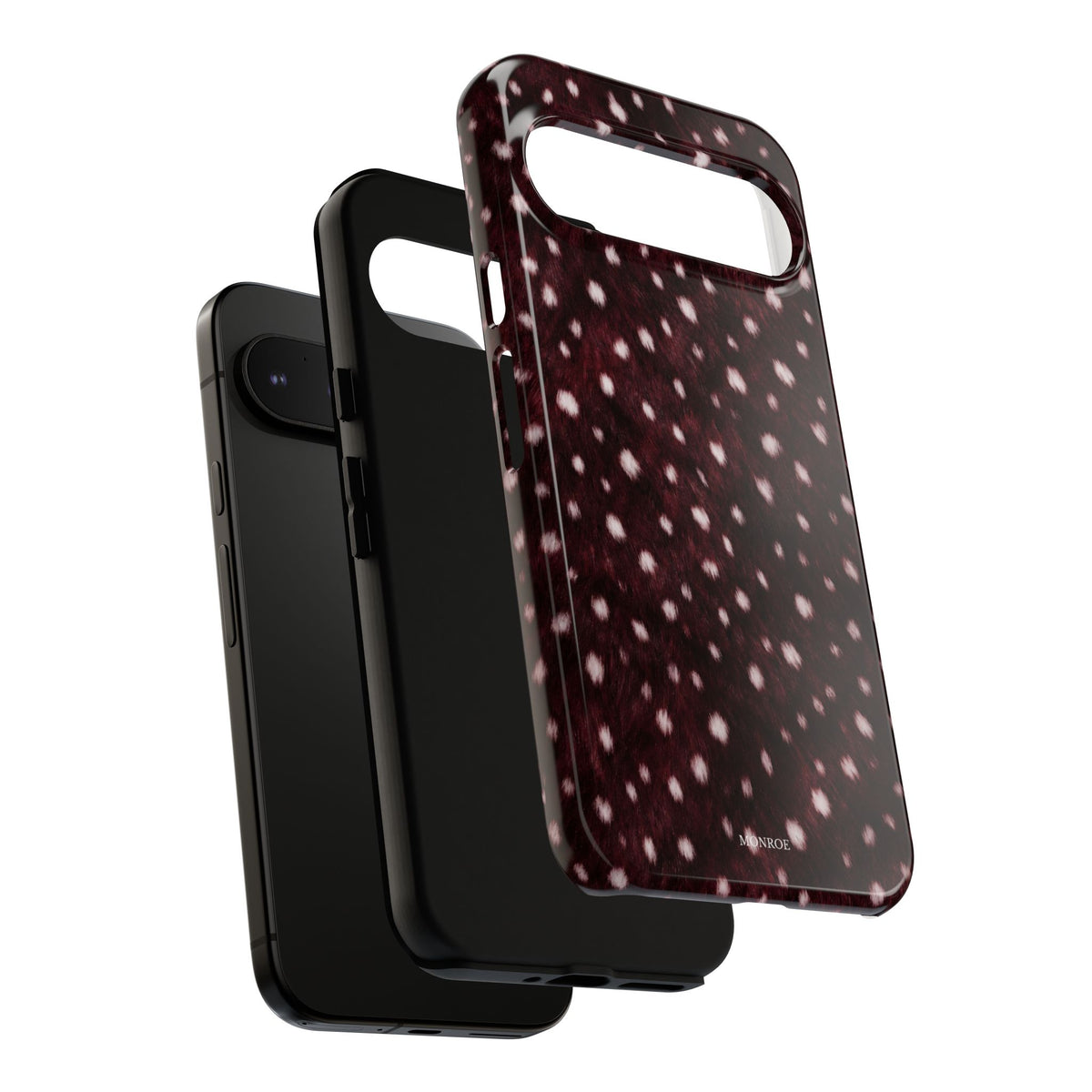 Burgundy Spotted Fur Tough Case