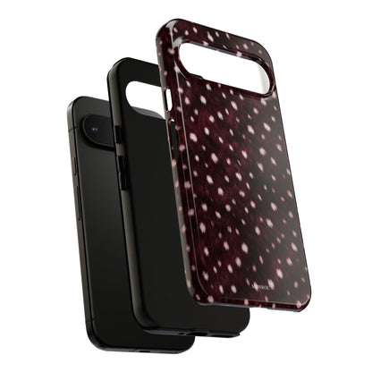 Burgundy Spotted Fur Tough Case
