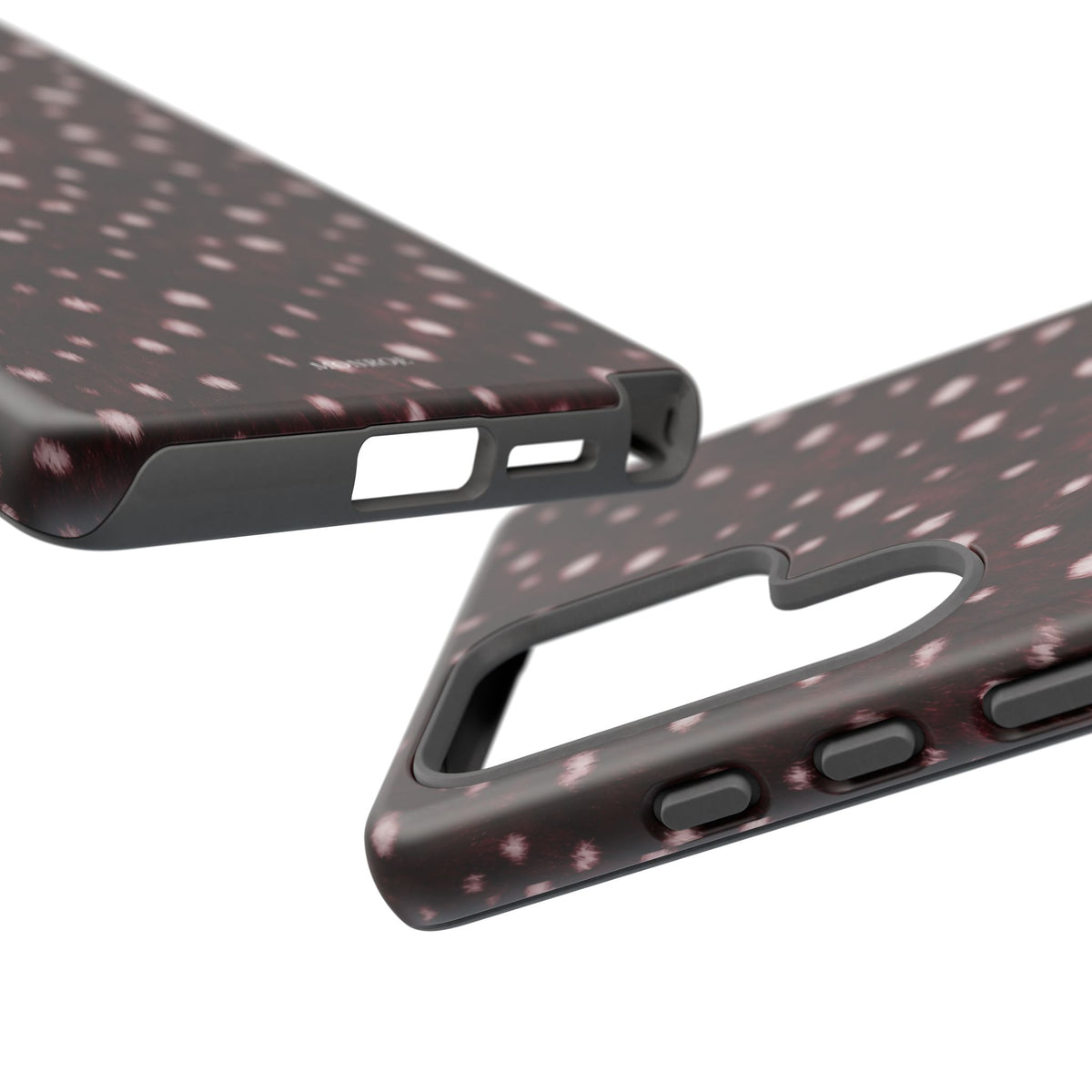 Burgundy Spotted Fur Tough Case