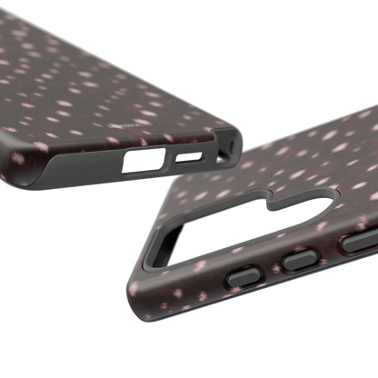 Burgundy Spotted Fur Tough Case