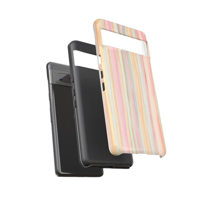 Pastel Watercolor Stripe Tough Case