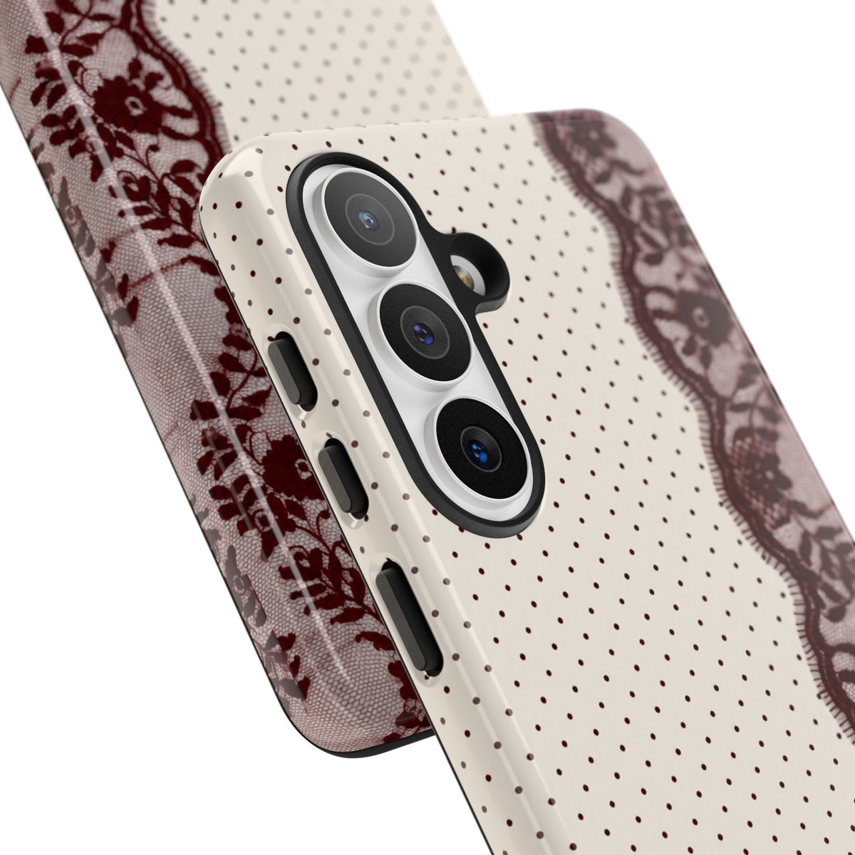Burgundy Lace Edge Tough Case