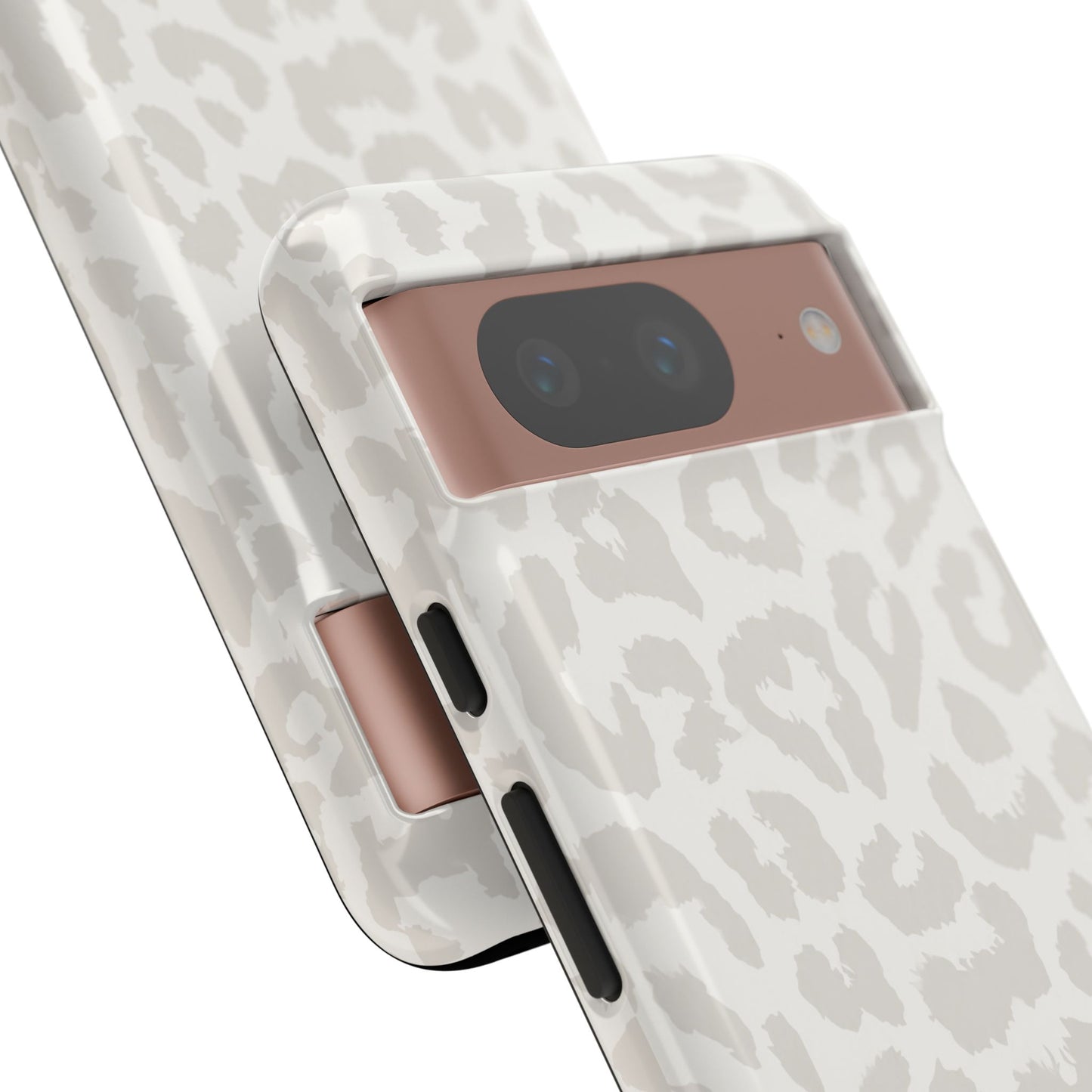 White Leopard Print Tough Case