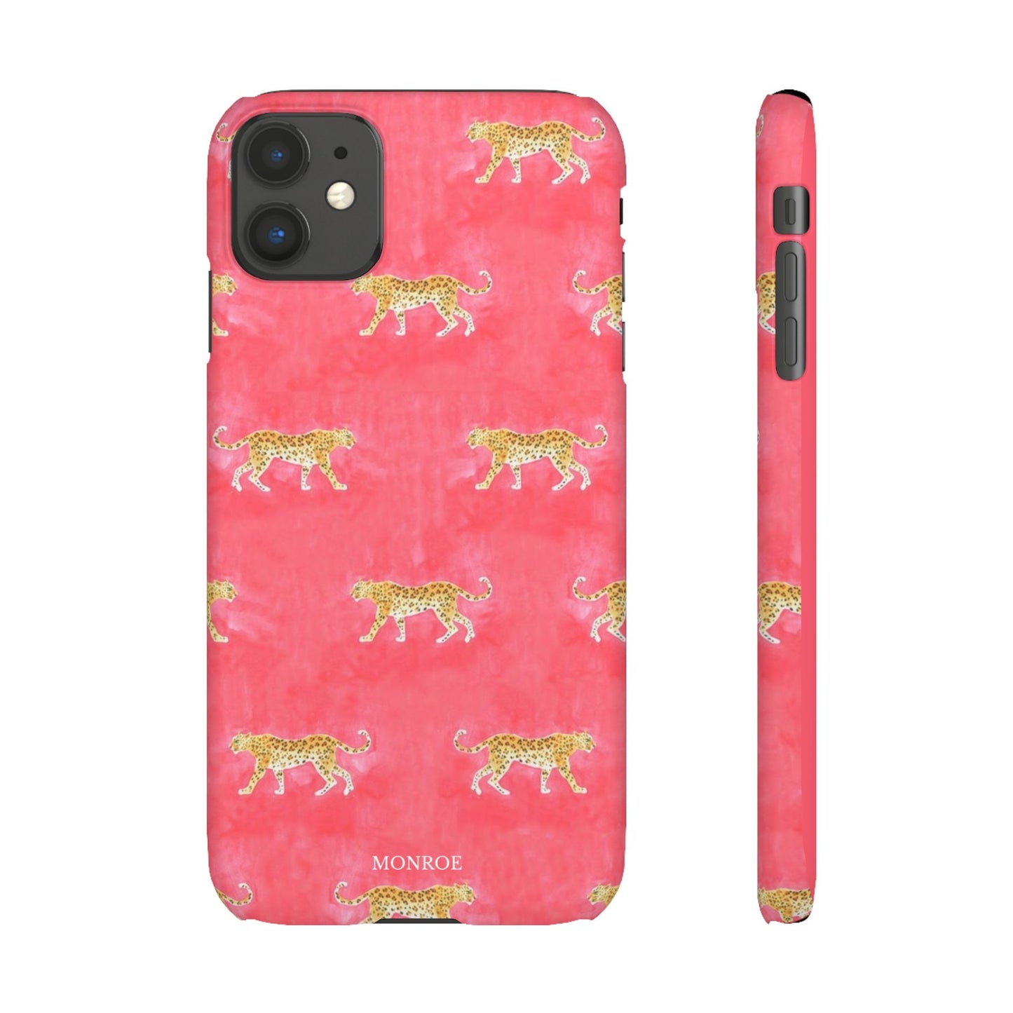 Pink Watercolor Leopard Case