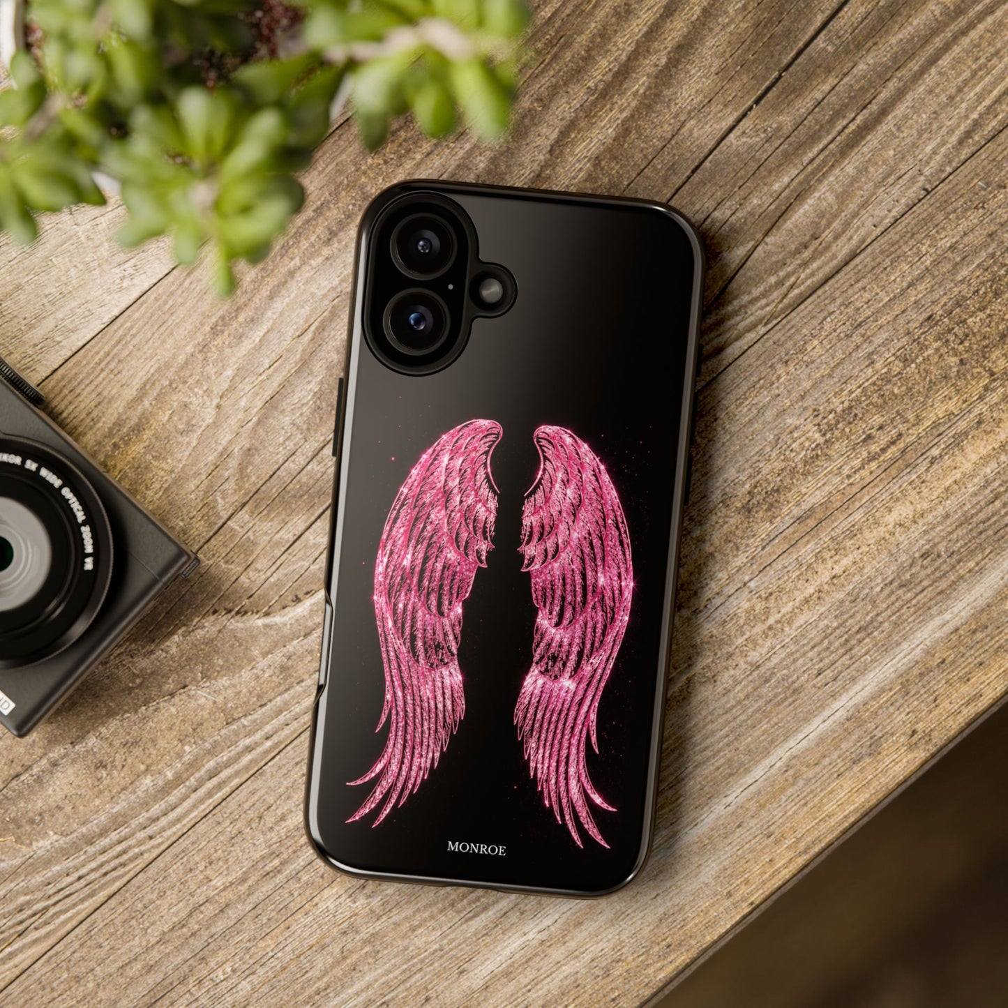 Pink Glitter Angel Tough Case