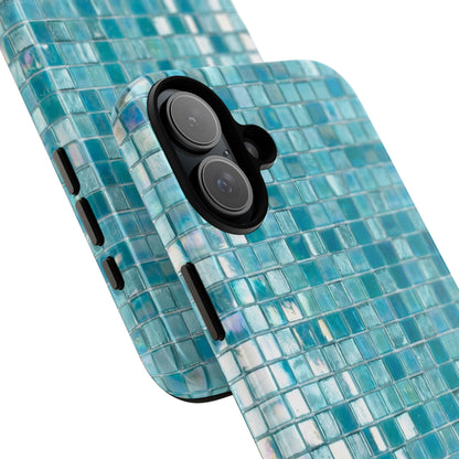 Hot Blue Mosaic Tile Tough Case