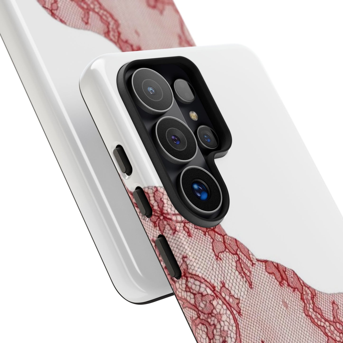 Red Lace Edge Tough Phone Case