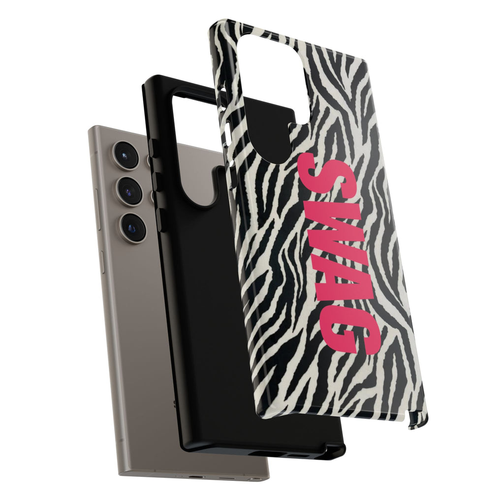 'SWAG' Zebra Print Tough Case