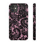Pink Lace Pattern Tough Phone Case