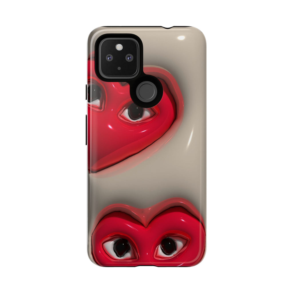 3D Hearts Phone Case