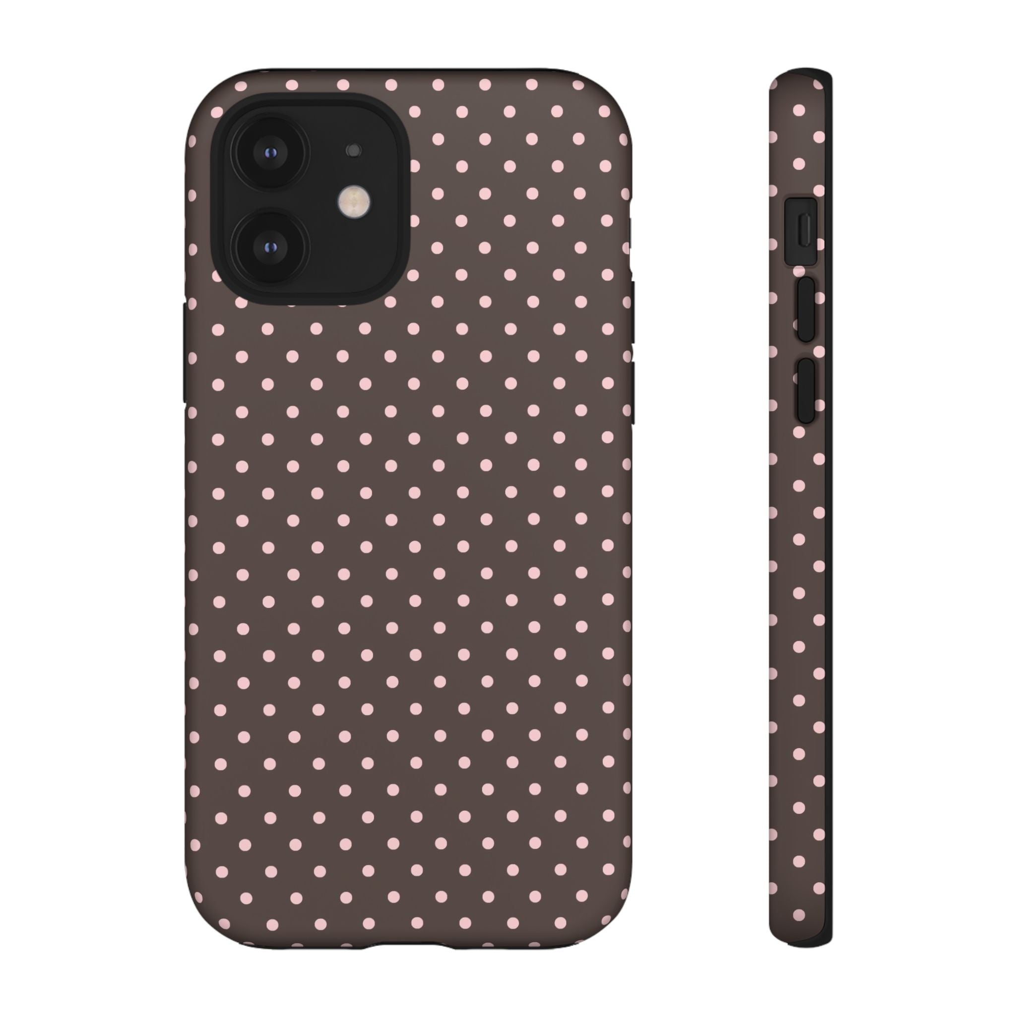 Brown Polka Phone Case