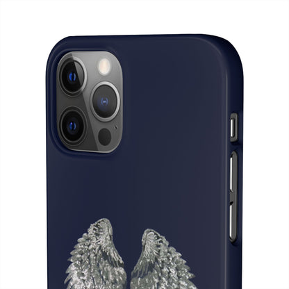 Navy Angel Wings Case