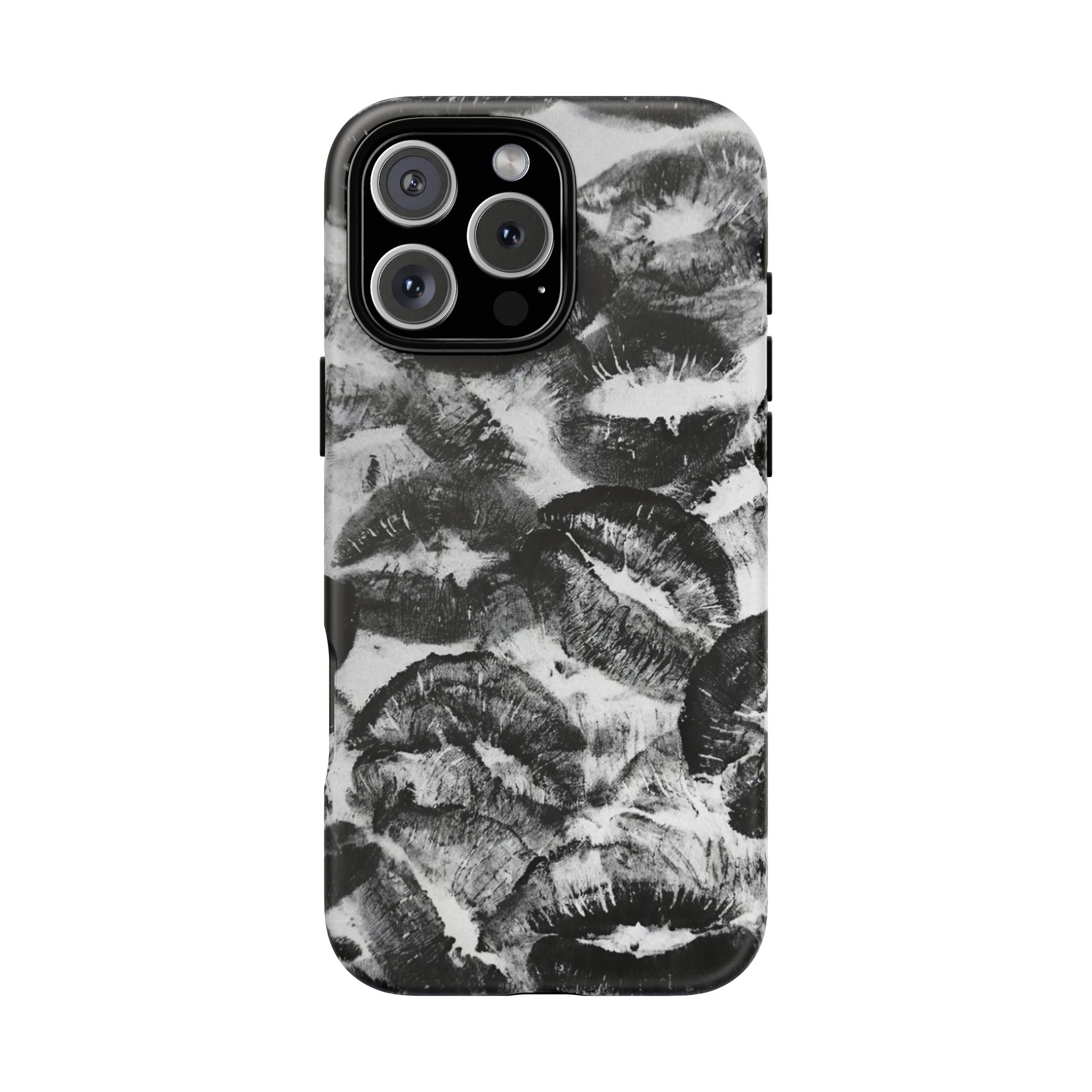 Black and Kiss Design Phone Case
