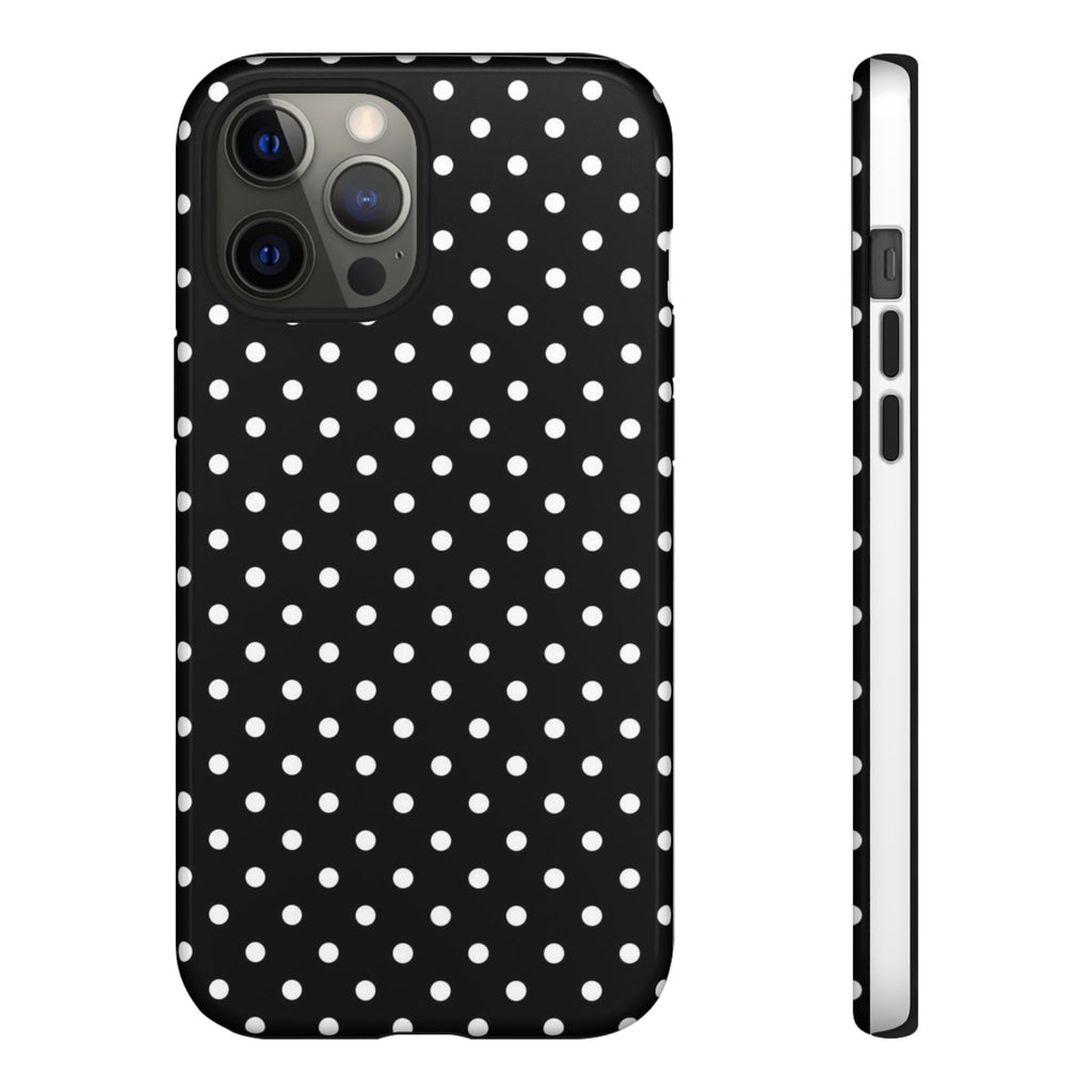 Black Polka Dot Phone Case