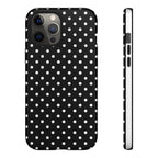 Black Polka Dot Phone Case