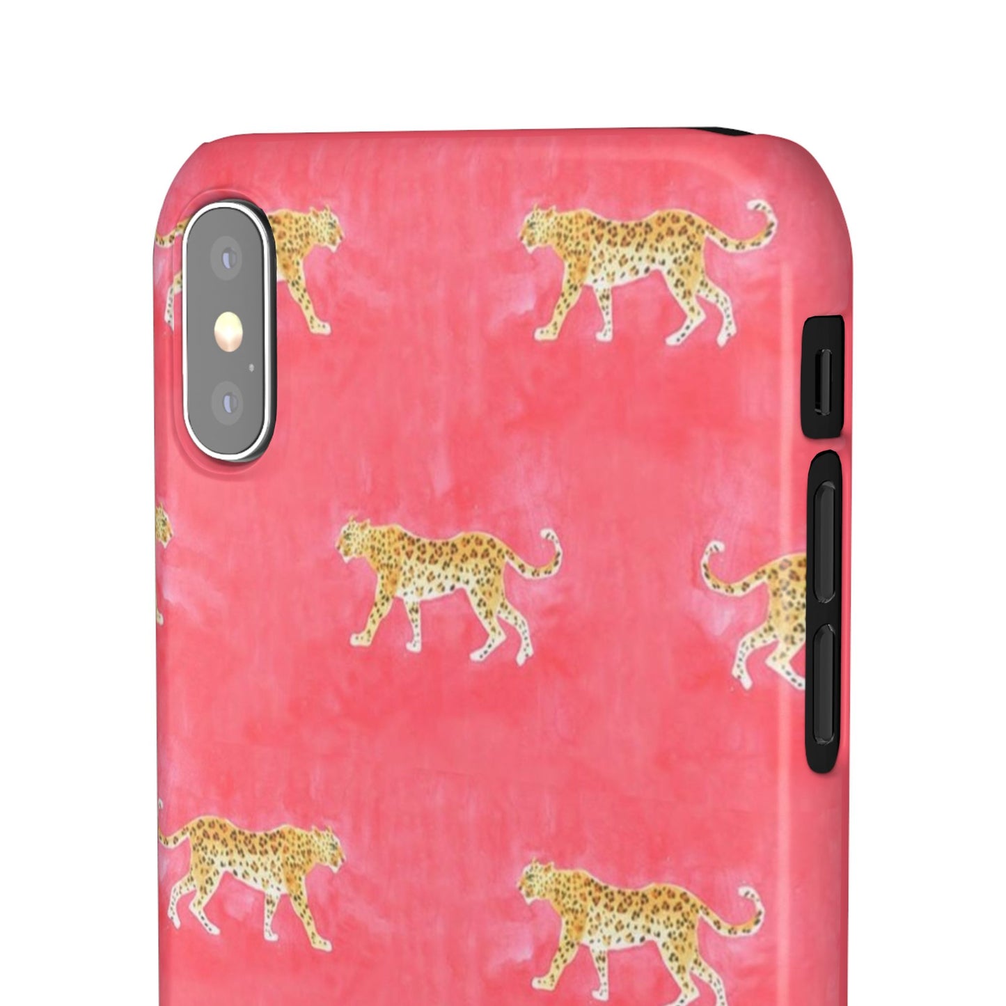 Pink Watercolor Leopard Case