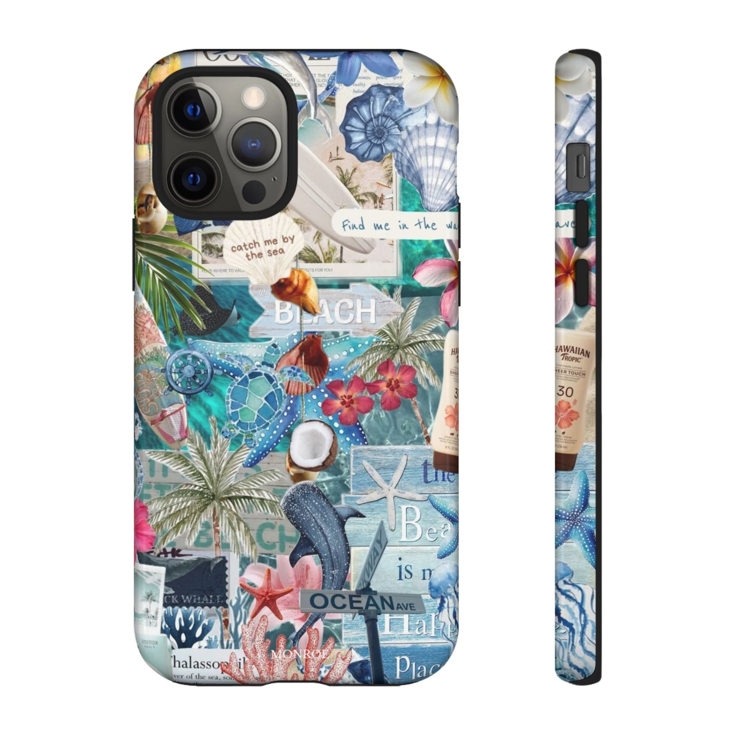 Tropical Beach Collage Tough Case