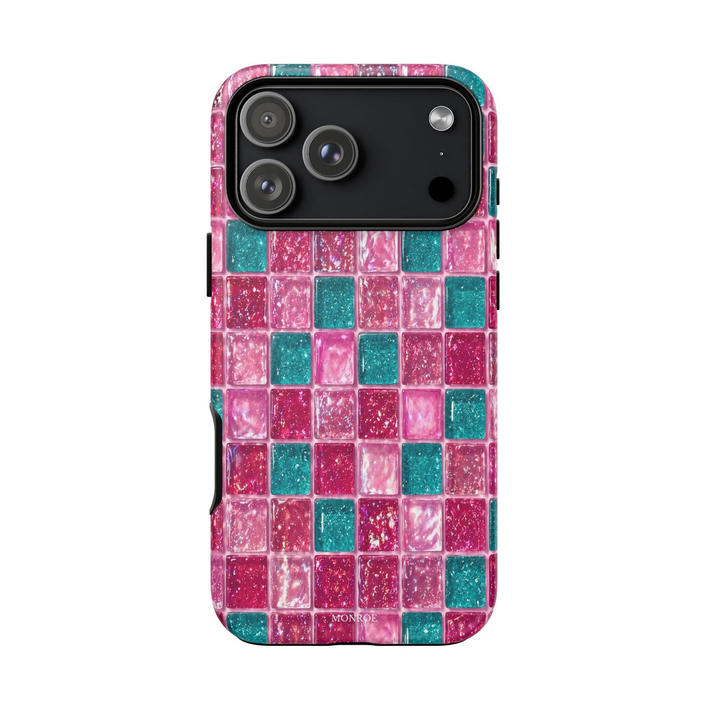 Pink Teal Mosaic Tough Case